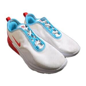 Nike Air Max Motion 2 CW4285-100 Women's US 7 Shoes White Red Athletic Sneakers